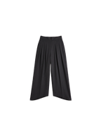 Pleated Slant Pants - Jet