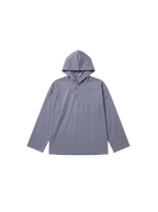 Lightweight Hooded Henley Top - Stone