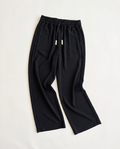 Crepe Wide-Leg Drawstring Trouser - Night