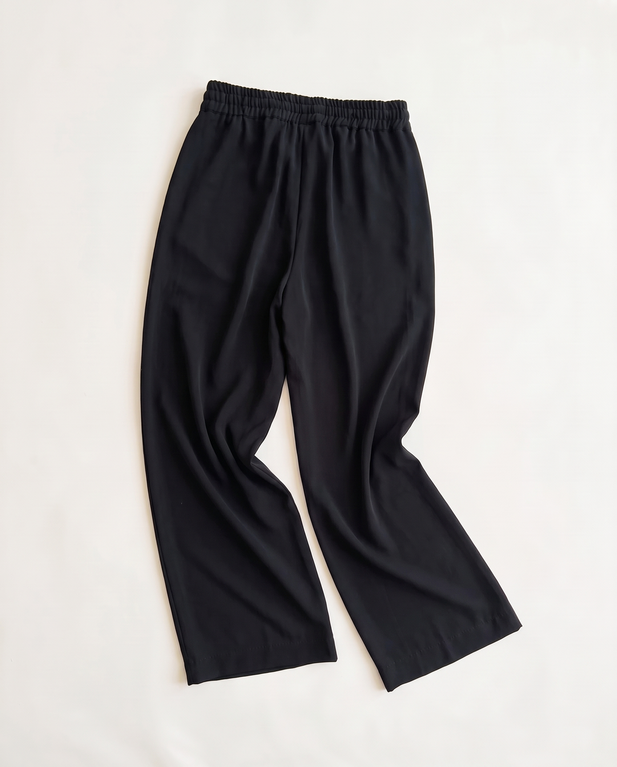 Crepe Wide-Leg Drawstring Trouser - Rose