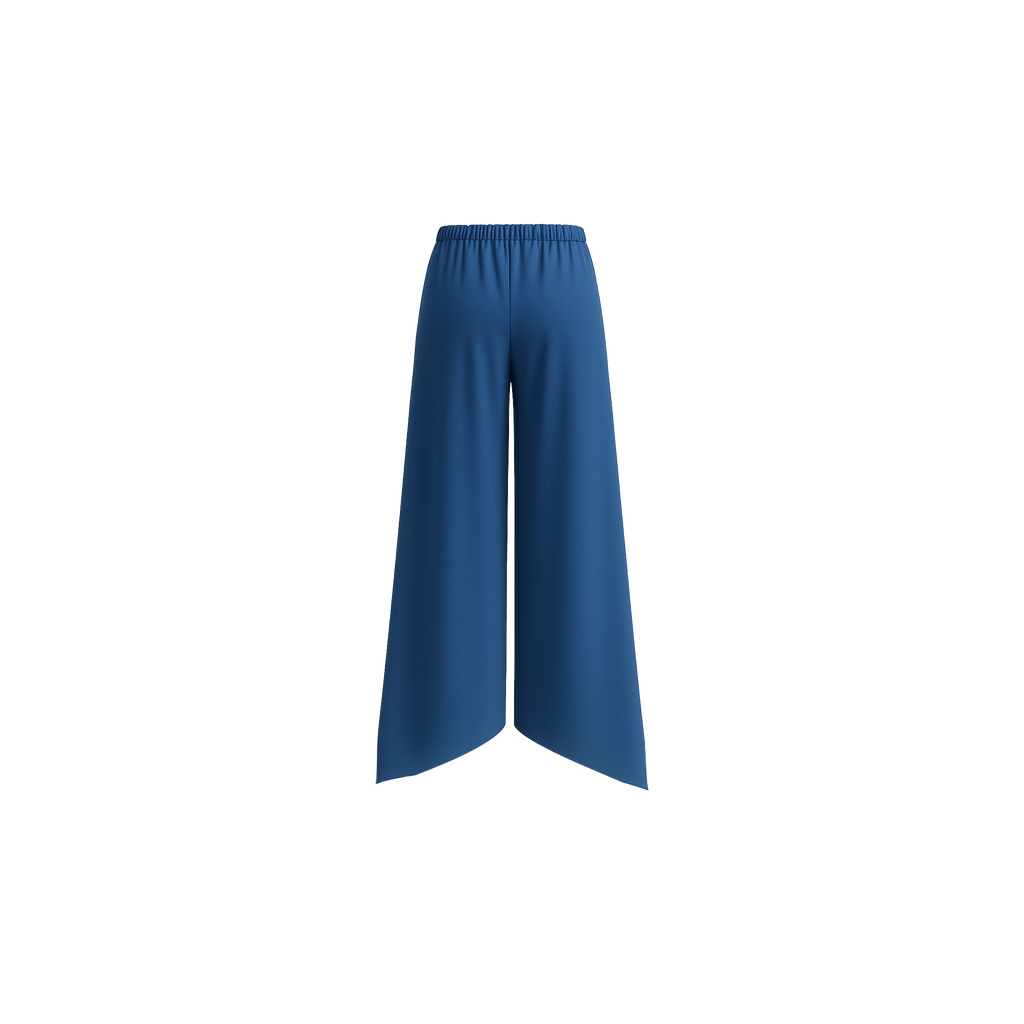 pleated slant pants
